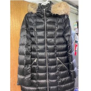 Dawn Levy | Fur trim down jacket